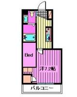 埼玉県さいたま市大宮区宮町3(マンション)の賃貸物件の間取り