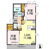 Dーroom Dearcourt 幸町 IIIの間取り