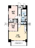 オーシャンコート西田辺の間取り