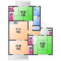 大阪府岸和田市西之内町(アパート)の賃貸物件の間取り