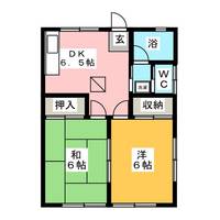 矢部コーポの間取り
