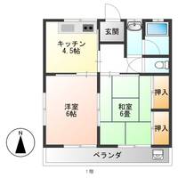 コーポ大香の間取り