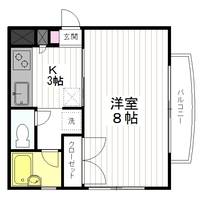 木町春ハイツの間取り