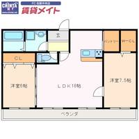 メゾンママ 1の間取り