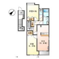 兵庫県加古川市尾上町口里(アパート)の賃貸物件の間取り
