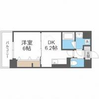 大阪府大阪市天王寺区真田山町(マンション)の賃貸物件の間取り