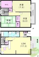 ルピナスコート D棟の間取り