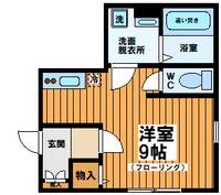 東京都渋谷区本町2(マンション)の賃貸物件の間取り