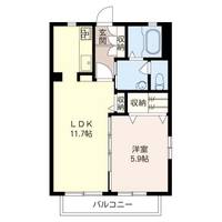 シャルドネ B棟の間取り