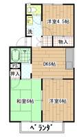 メゾン高陽Bの間取り