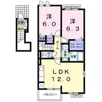 エスペランス Aの間取り