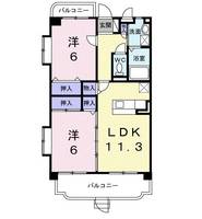 レオ・グランド山ノ神の間取り