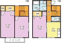 栃木県佐野市堀米町(一戸建)の賃貸物件の間取り
