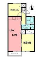 神奈川県相模原市中央区淵野辺2(アパート)の賃貸物件の間取り