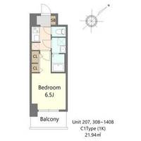 大阪府堺市堺区熊野町東4(マンション)の賃貸物件の間取り