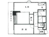東京都大田区西蒲田7(マンション)の賃貸物件の間取り