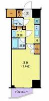 東京都新宿区若松町(マンション)の賃貸物件の間取り