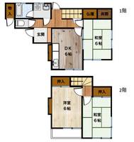 広島県呉市阿賀北3(一戸建)の賃貸物件の間取り