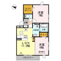 プリメーラ城ヶ丘上 Iの間取り