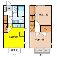 岐阜県岐阜市水海道2(一戸建)の賃貸物件の間取り