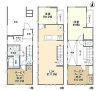 神奈川県川崎市多摩区堰1(一戸建)の賃貸物件の間取り