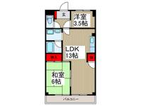 入間市駅 徒歩3分 2LDK エレベーター付 ペット可の間取り