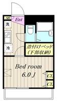 レオパレスサンジュリアン高ヶ坂の間取り