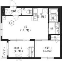 北海道札幌市中央区北四条西22(マンション)の賃貸物件の間取り