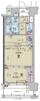 大阪府大阪市東成区東小橋2(マンション)の賃貸物件の間取り