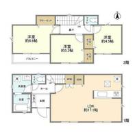 東京都八王子市散田町2(一戸建)の賃貸物件の間取り
