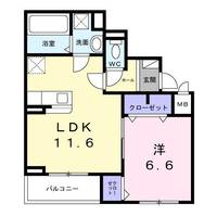 大阪府泉佐野市笠松1(アパート)の賃貸物件の間取り
