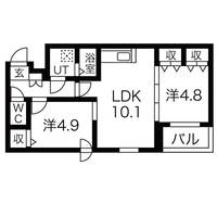 北海道札幌市中央区北三条西20(マンション)の賃貸物件の間取り