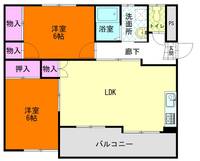 プルミエールBの間取り