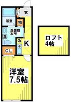 東京都調布市布田4(アパート)の賃貸物件の間取り