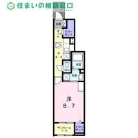 愛知県岡崎市薮田2(アパート)の賃貸物件の間取り