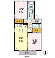 御料所ガーデン D/Eの間取り
