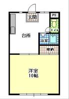 茨城県ひたちなか市大字高場(アパート)の賃貸物件の間取り