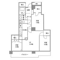 神奈川県横浜市戸塚区品濃町(マンション)の賃貸物件の間取り