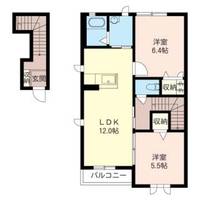 群馬県前橋市青葉町(アパート)の賃貸物件の間取り