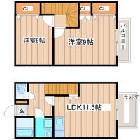宮城県宮城郡利府町神谷沢字金沢(一戸建)の賃貸物件の間取り