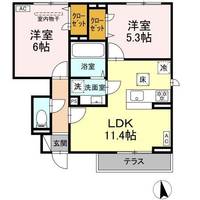 フォルテーヌ・イイクラIIの間取り