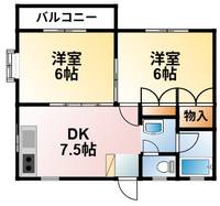 千葉県東金市田間(アパート)の賃貸物件の間取り