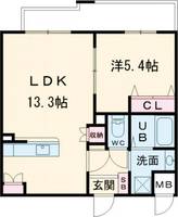 兵庫県三木市志染町広野5(アパート)の賃貸物件の間取り