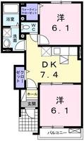 兵庫県相生市那波野2(アパート)の賃貸物件の間取り