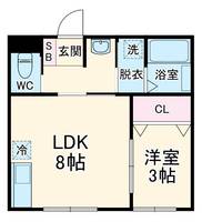 Flat八千代村上の間取り