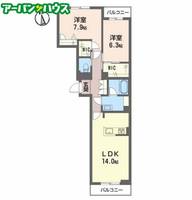 ファインメゾン福富の間取り