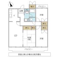スパニッシュコート千波 B棟の間取り
