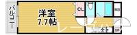 福岡県福岡市早良区西新7(マンション)の賃貸物件の間取り