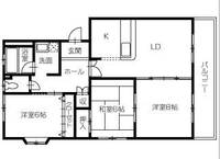 徳島県徳島市末広3(マンション)の賃貸物件の間取り