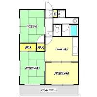 大阪府吹田市江坂町3(マンション)の賃貸物件の間取り